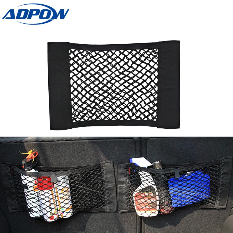 

Car Back Rear Trunk Seat Elastic String Net Mesh Car Trunk Storage Bag Cargo Organizer Storage Bag Pocket Cage Auto Accessoires