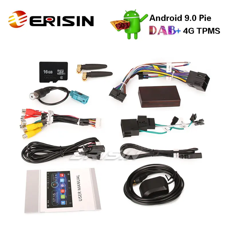 Erisin ES4963C 7 "DAB + Android 9 0 Авторадио GPS для Mercedes C/CLK/G Class W203 Viano Vito Navi
