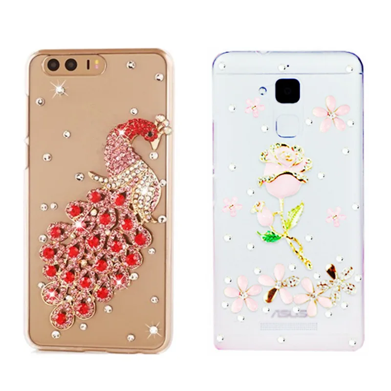 Модный чехол с кристаллами для Asus Zenfone 3 4 Max ZC553KL ZC554kl ZE520KL zb452кг 5 Lite ZC600KL ZE620KL