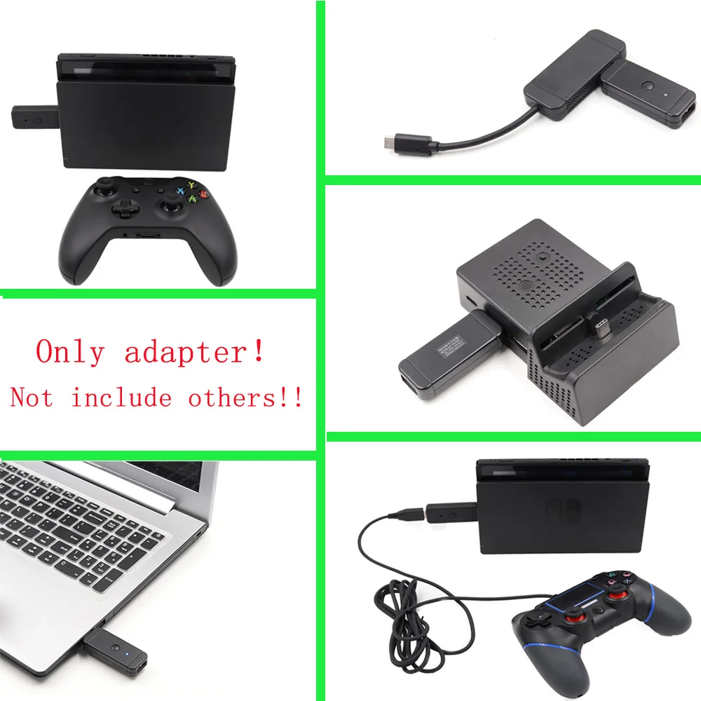 Wireless Controller Adapter for NS Switch Fighting Stick Adapter for PS4 PS3 PC for Xbox One S 360 Controller -2