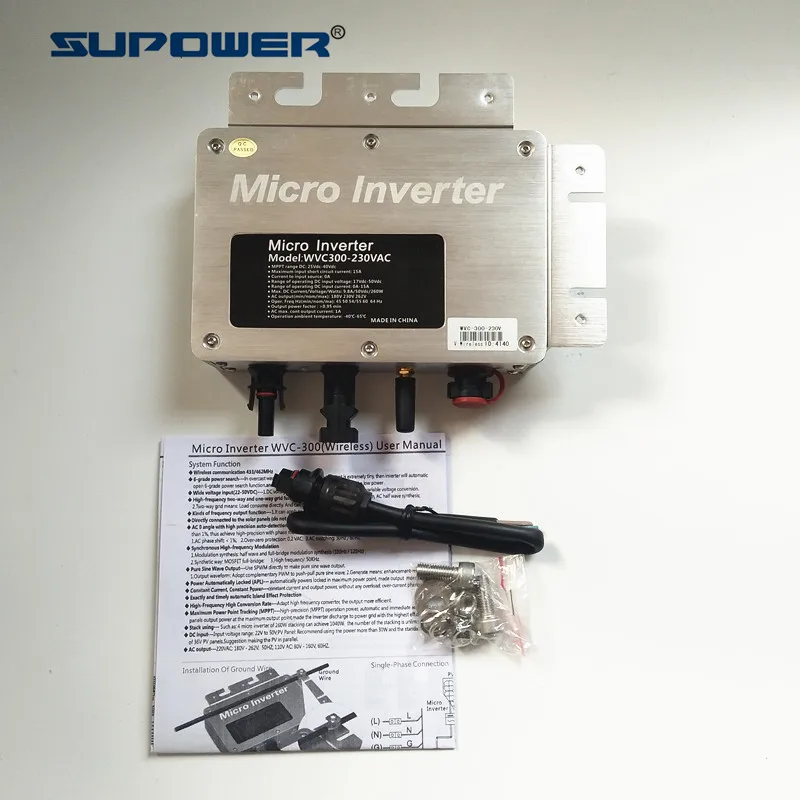 WVC300 AC220V/230В/110В 300 Вт MPPT солнечная PV Панель чистая Синусоидальная волна микро на