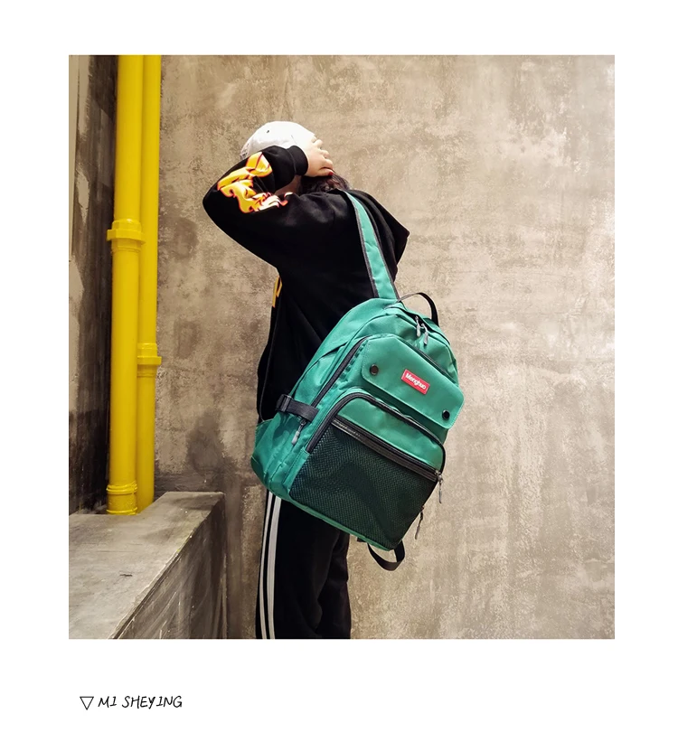 2017 Women Backpacks For Teenage Girls Youth Trend Schoolbag Student Bag Menghuo BRAND Nylon Waterproof Laptop Backpack Mochilas (16)