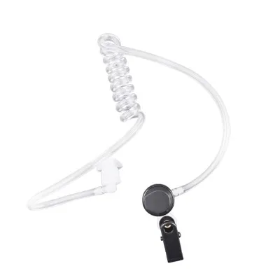 10 X Detachable clear acoustic tube air tube with silicone earbud for two way radio acoustic tube earpiece headset