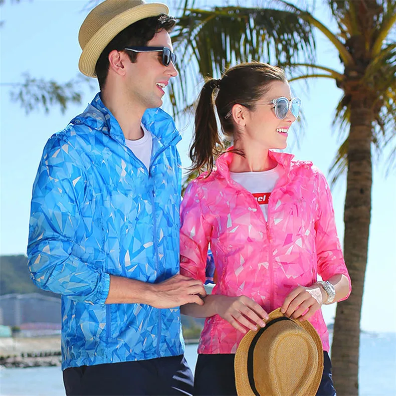 Couple Windbreaker Jackets Women Men Spring Summer Unisex Coats Women Plus Size Casual Sunscreen Clothing Ultrathin Rainproof 04