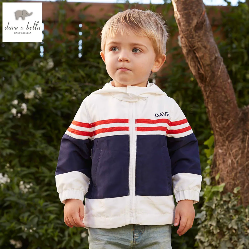 

DB4934 dave bella spring baby boys girls printed hoodies spring sweatshirt children coat boys hoodie kids coat