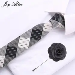 Новый Модный хлопковый галстук Для мужчин галстук 8 см Галстук жаккардовые ткани галстук 6 см тонкие галстуки для Для мужчин Corbatas Hombre бизнес