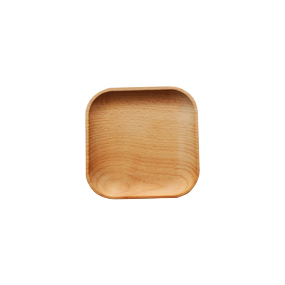 Круглая/квадратная деревянная посуда для торта домашняя/гостиничная/Школьная сервировка десерта поднос деревянная тарелка для суши столовая посуда - Цвет: A1