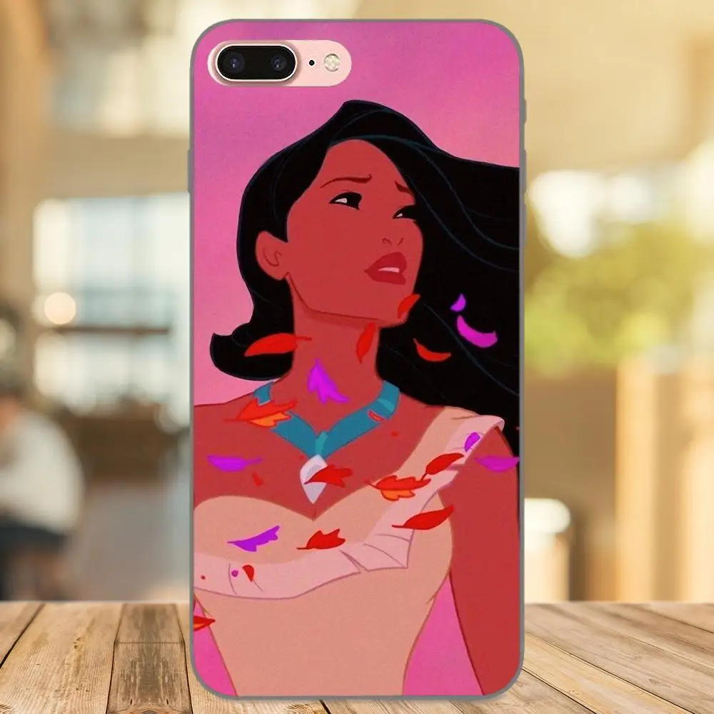 Для Apple iPhone 4 4S 5 5S SE 6 6S 7 8 Plus X XS Max XR TPU чехол для мобильного телефона Pocahontas