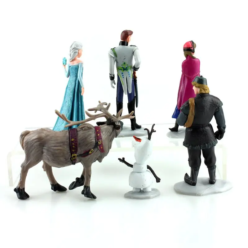Disney 6pcs/Lot Frozen Princess Anna Elsa Action Figures Kristoff Sven Olaf PVC Model Dolls Collection Birthday Gift Kids Toys Disney 6pcs/Lot Frozen Princess Anna Elsa Action Figures Kristoff Sven Olaf PVC Model Dolls Collection Birthday Gift Kids Toys