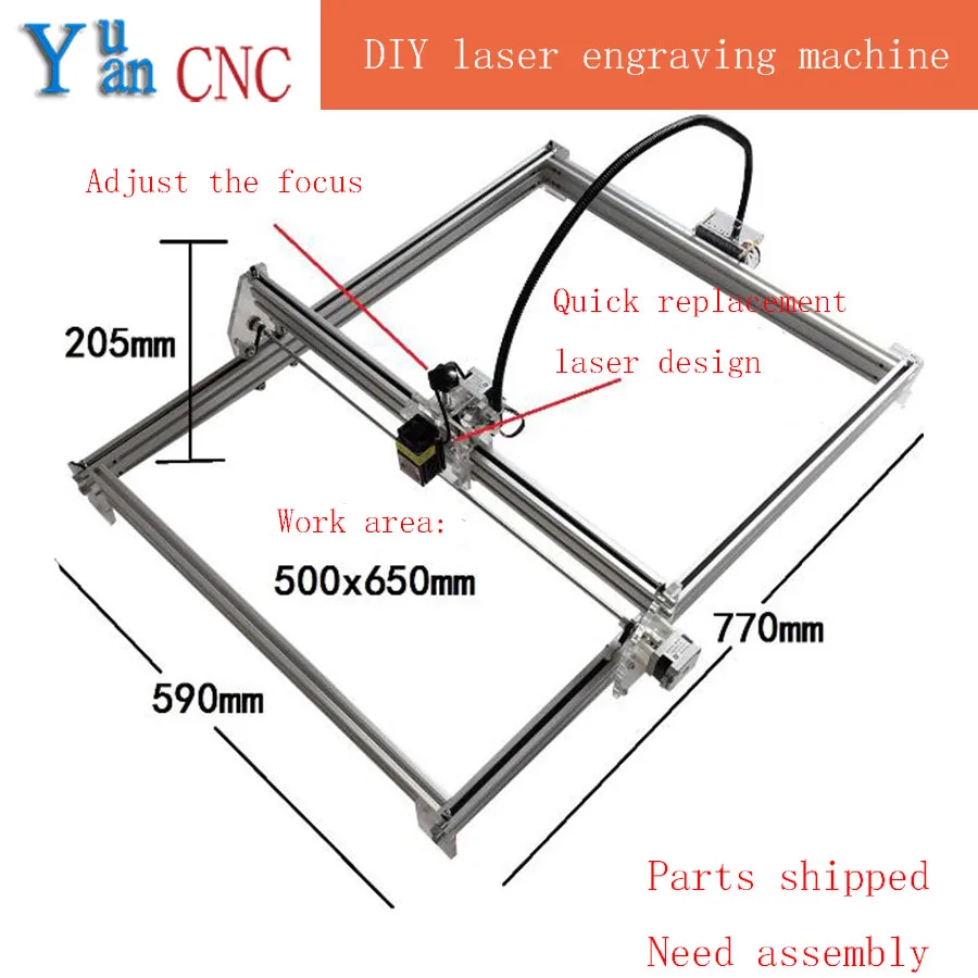 6550 DIY CNC machine Laser Engraving Machine wood router Mini Marking Machine  Advanced Toys  Blue violet light