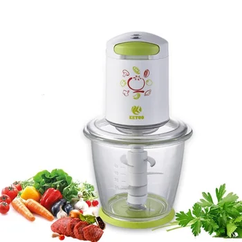 

AC220-240V Electric Stainless Steel Meat Grinder with Stainless Steel Blade Glass Body Meat Vegetables Grinder 1.5L