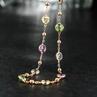 Neoglory Сделано с элементами SWAROVSKI Кристаллы Светло желтый Колье цепи макси длинные ожерелья для мужчин для женщин День святого Валентина подарки