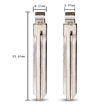 Chiave telecomando per Toyota Crown Camry Corolla Highlander Corolla Vios Fukuda Auman TYO43 3 Chiave telecomando per Toyota Crown Camry Corolla Highlander Corolla Vios Fukuda Auman TYO43 - KEYYOU 02 Metallo Blank Uncut Stelo della Chiave Per Toyota Crown Camry Corolla Highlander Corolla