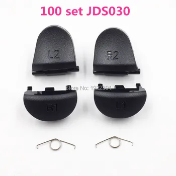 

100 Set for Playstations 4 PS4 Controller JDS-030 L1 R1 L2 R2 Trigger Button with L2 R2 Springs Replacement