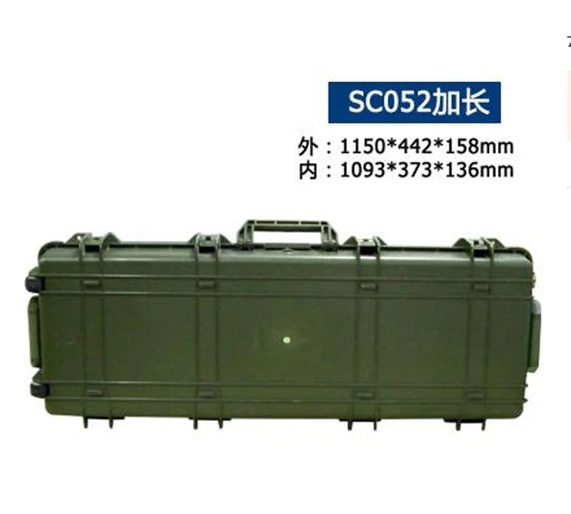 

long Tool case toolbox Impact resistant sealed waterproof case Photographic equipment camera case gun case with pre-cut foam