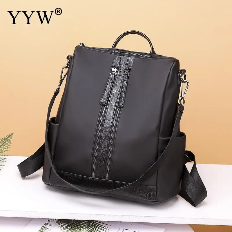 

High Quality PU Leather Women Backpack Fashion Solid Crossbody Bags Teenager School Bag Casual Shoulder Backpack Ladies 2018
