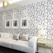 Роскошные современные 3D абстрактные геометрические обои в рулоне для спальни гостиной домашний декор рельефные настенные покрытия черно-белые