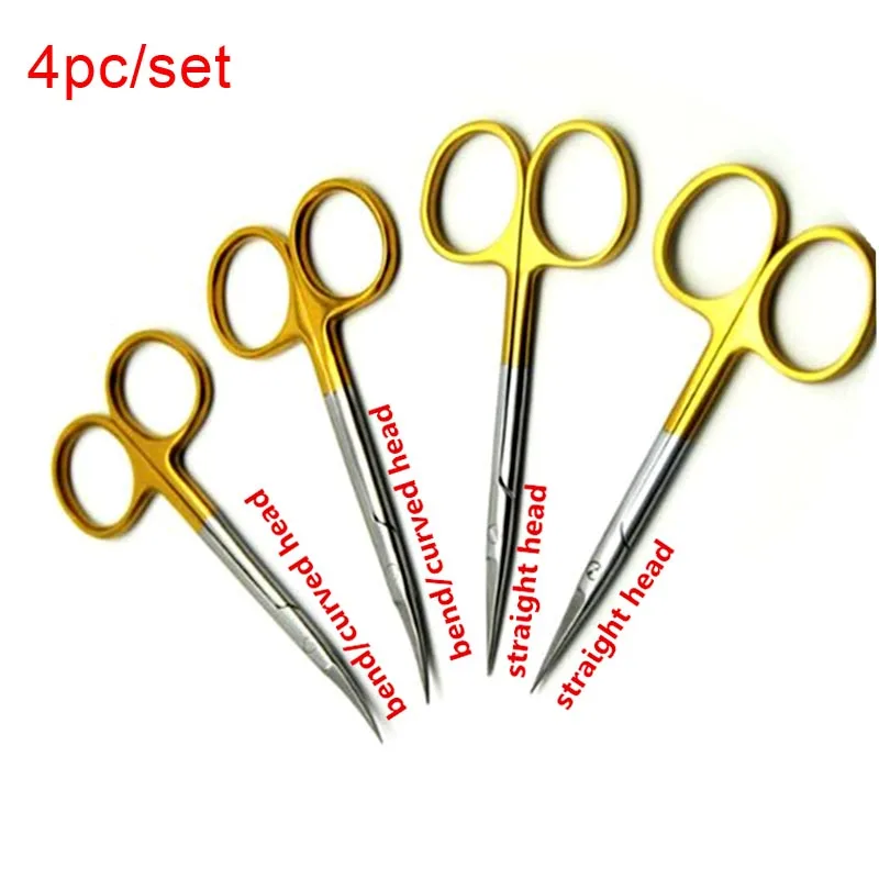 4-pz-Naso-Attrezzature-chirurgia-estetica-gauge-Oftalmica-strumenti-Pinza-Doppie-palpebre-Chirurgico-acciaio-cut-canthus