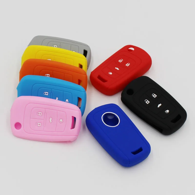 

4button Silicone c Key Case for OPEL VAUXHALL Insignia Astra J Zafira C Mokka for Buick for Chevrolet Car Key Fob Cover