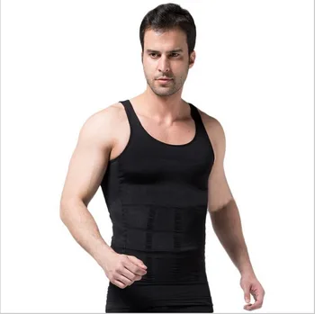 

2017 New Men Slimming Underwear Shaper Vest Waist Girdle Shirt Weight Loss Slimming Wear