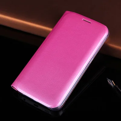 Роскошный чехол для samsung Galaxy S7/S7 edge, чехол-кошелек, флип-книжка, Стильный чехол для мобильного телефона, винтажный кожаный чехол, Coque - Цвет: Pink