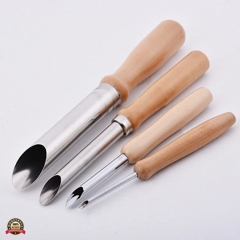 Semi Round Hole Cutters Pottery Clay Ceramic Tools For Drilling &Sculpture Pack Of 4 