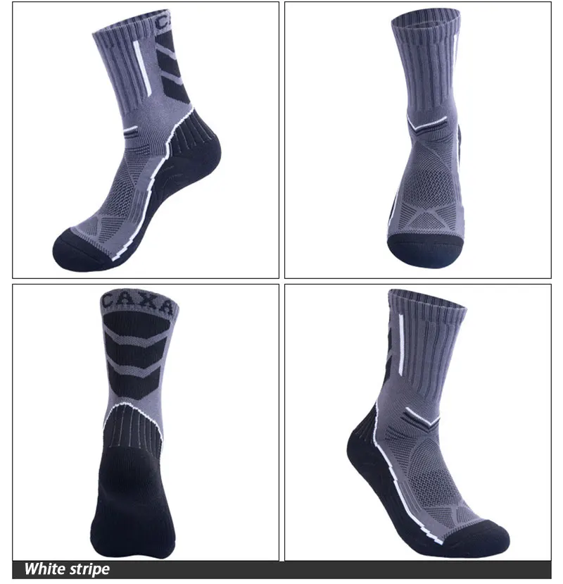 Уличные носки для бега спортивные футбольные баскетбольные толстые черные велосипедные Нескользящие компрессионные зимние мужские велосипедные носки