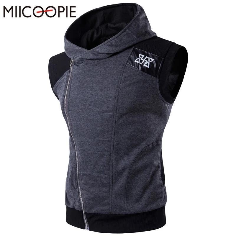 Brand Clothing Men Hoodies Sleeveless Men's Hooded Hoodie Sweatshirt