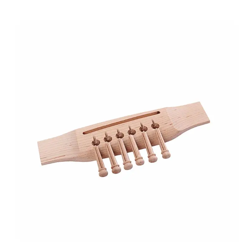 

Guitar Bridge And Pin Maple Wood For Classic 6 String Pin Bridge