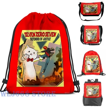 

Funny graphic print shoulder Bags women SEVEN ZERO SEVEN Mystic Messenger Collection Single shoulder backpack travel men