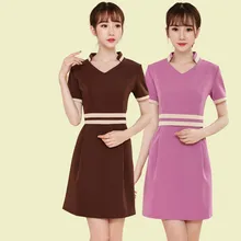 XS-5XL, большой размер, спа рабочая одежда, женский красивый костюм больничной медсестры, Клубная сексуальная, v-образный вырез, тонкая рабочая одежда