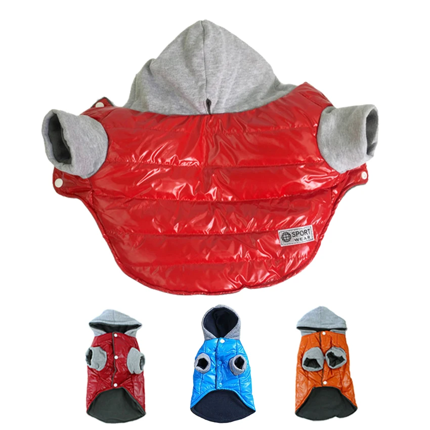 

Winter Pet Dog Jacket Coat waterproof Thickening Warm Puppy Dog Clothes With Hood 3 Colors Size S/M/L/XL