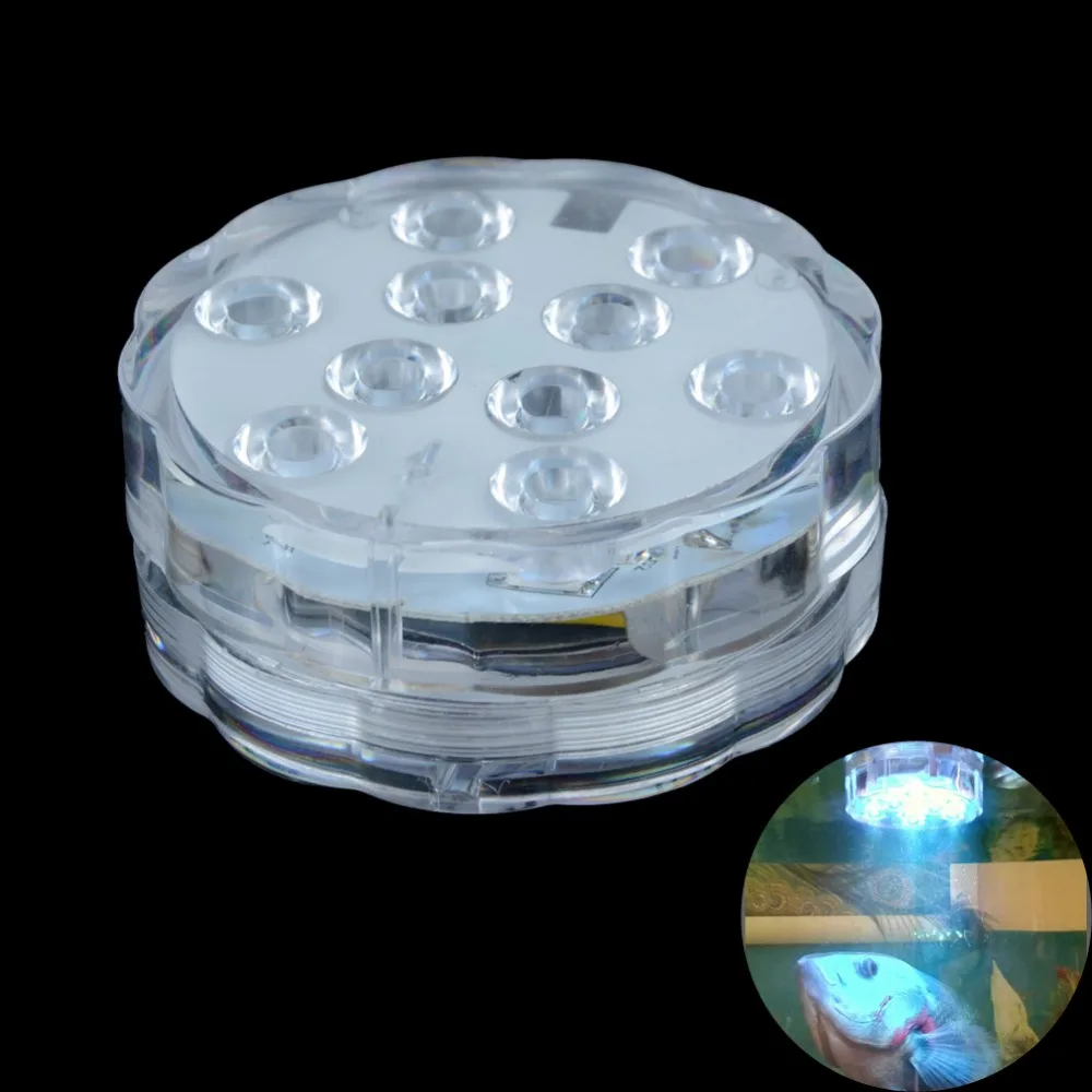 Submersible 10Leds Aquarium Diving Light Waterproof Underwater