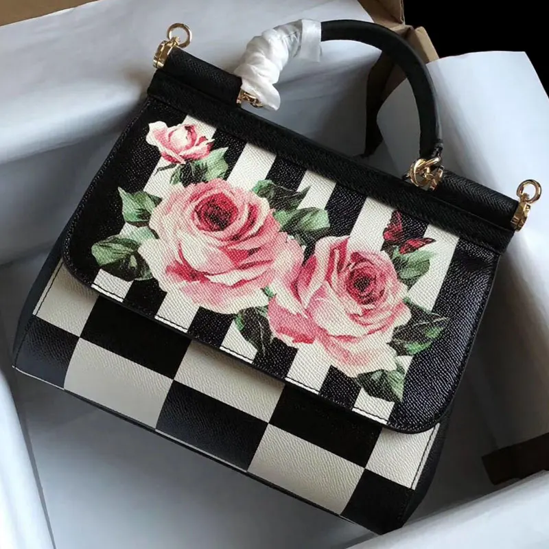 

2019 new fashion handbags rose color Leather Shoulder Messenger Bag tide