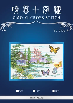 

Lovely Gold Collection Counted Cross Stitch Kit similar dmc anchor dim cross stitch . flying butterfies