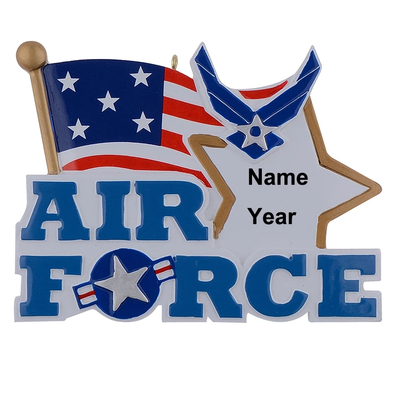 Military(airforce) polyresin personalized christmas ornament & gifts