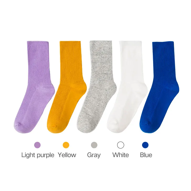 J-BOX, 5 пар/партия, женские носки Harajuku стиль, хип-хоп, уличные, крутые носки для девочек мужские, модные, яркие цвета, унисекс, хлопковые носки - Цвет: JDDW9529-3