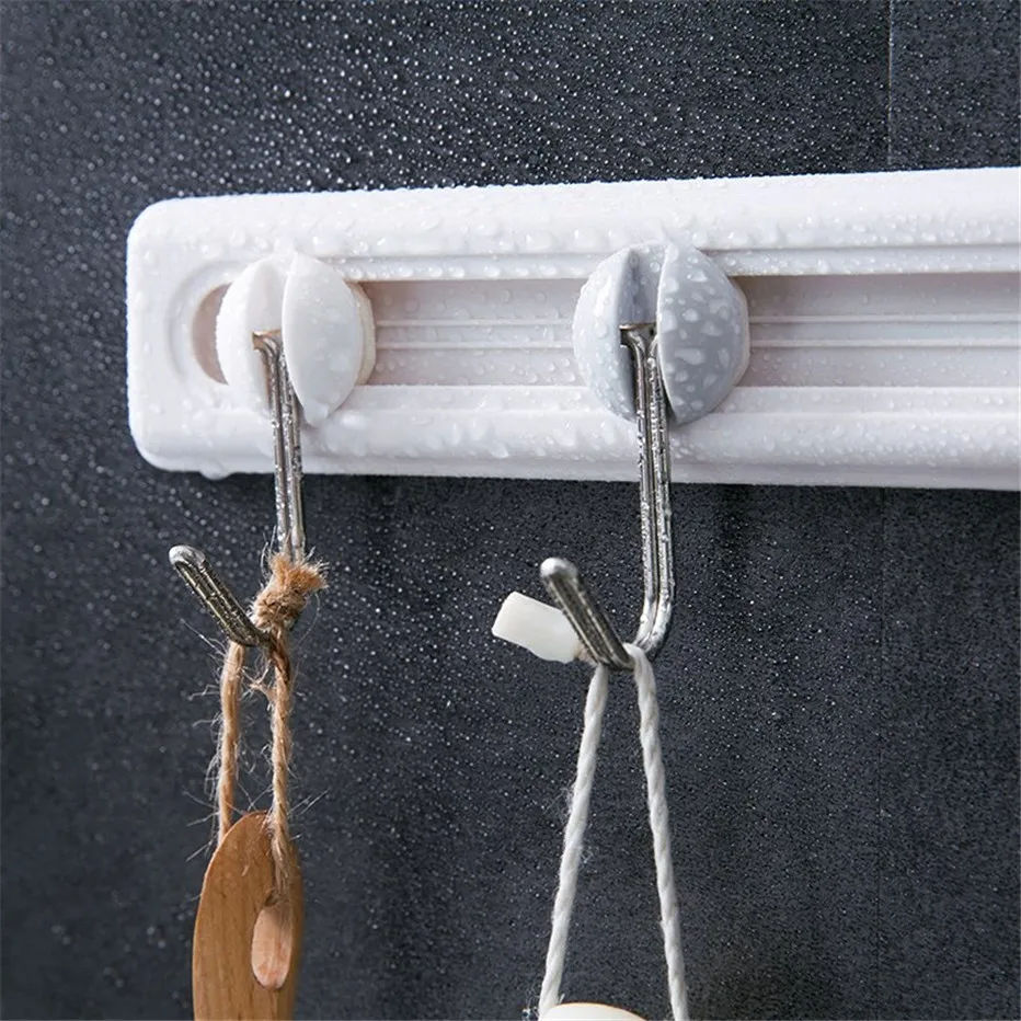Kitchen Cupboard Hook Organizer Pantry Chest Tools Towels Hanger Wardrobe Clothes Storage Shelf Bathroom Holder4
