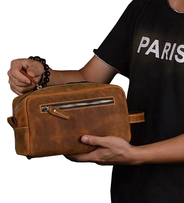 Мужской клатч, кошелек Crazy Horse, кожаная длинная сумка, повседневная, натуральная кожа, коричневый клатч, мужской, iPad MINI, кошелек, маленькие дорожные сумки