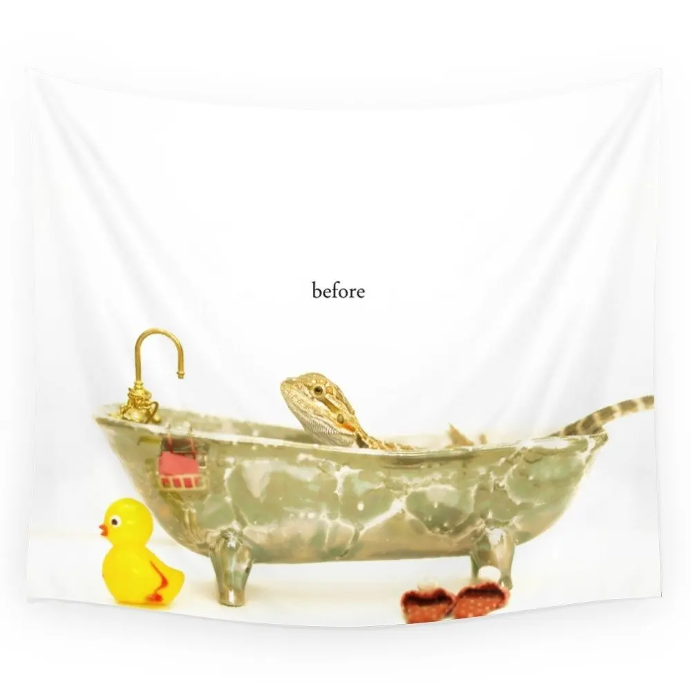 

Bearded Dragon Before... Wall Tapestry Wall Hanging Tapestry for Home Psychedelic Bedspread Art Carpet 4 Sizes