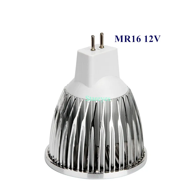 8 шт. диммируемая 3 Вт 5 MR16 AC & DC12V Светодиодная лампа COB прожектор droplight