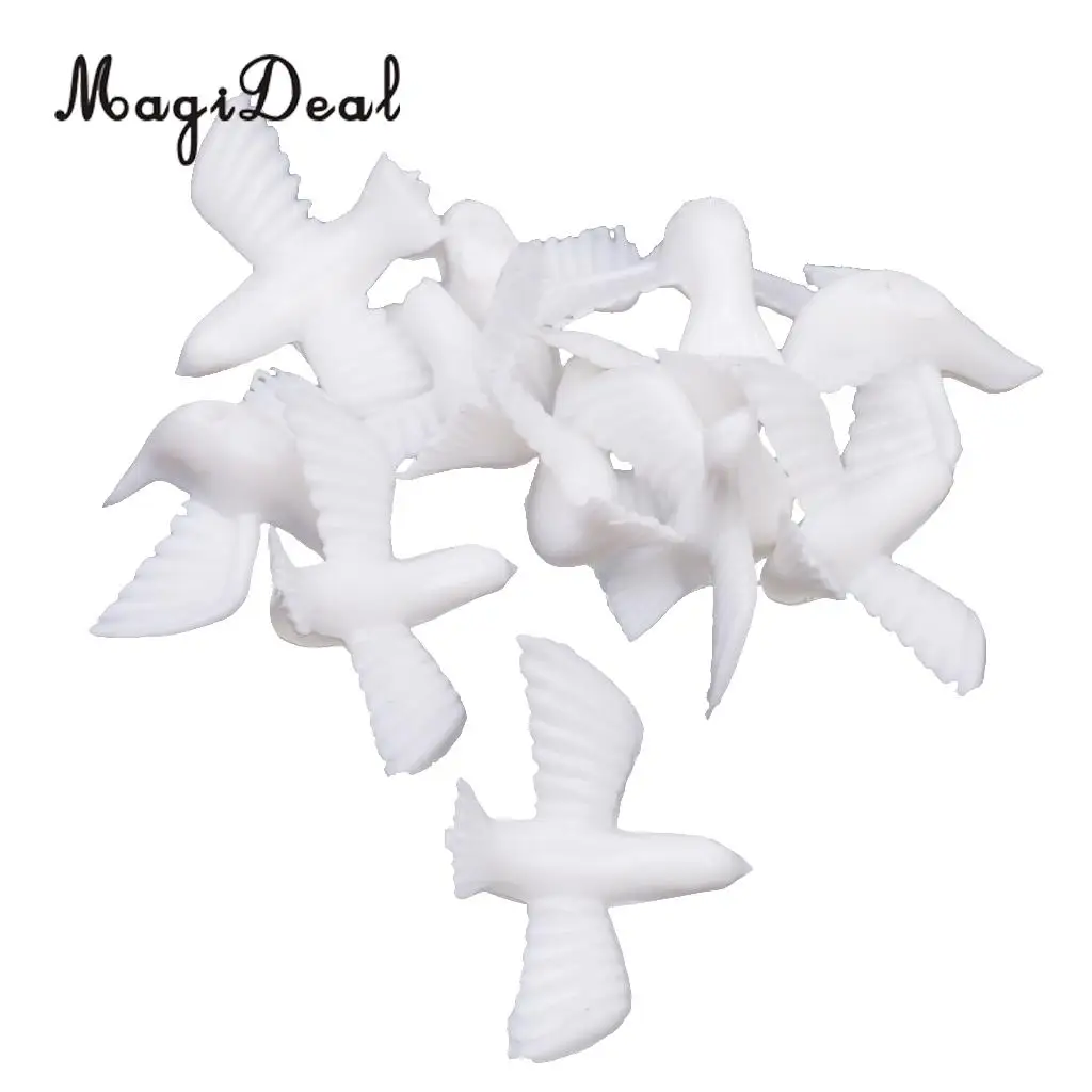 12pcs Little White Pigeons Confetti Wedding Table Scatters Baby Shower Sprinkles Party Decoration Favors