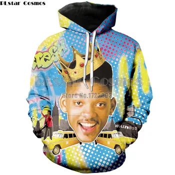 

PLstar Cosmos The Fresh Prince of Bel Air Clothing Women/Men Funny Hoodies Will Smith&Carlton Hooded Sweatshirt Sportswear Tops