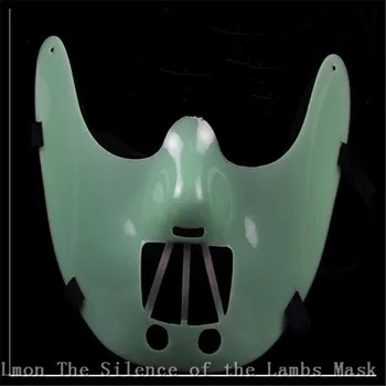 

New Adults size The theme of the film --The Silence of the Lambs --Steel teeth Hannibal lecter PVC mask in stock free shipping