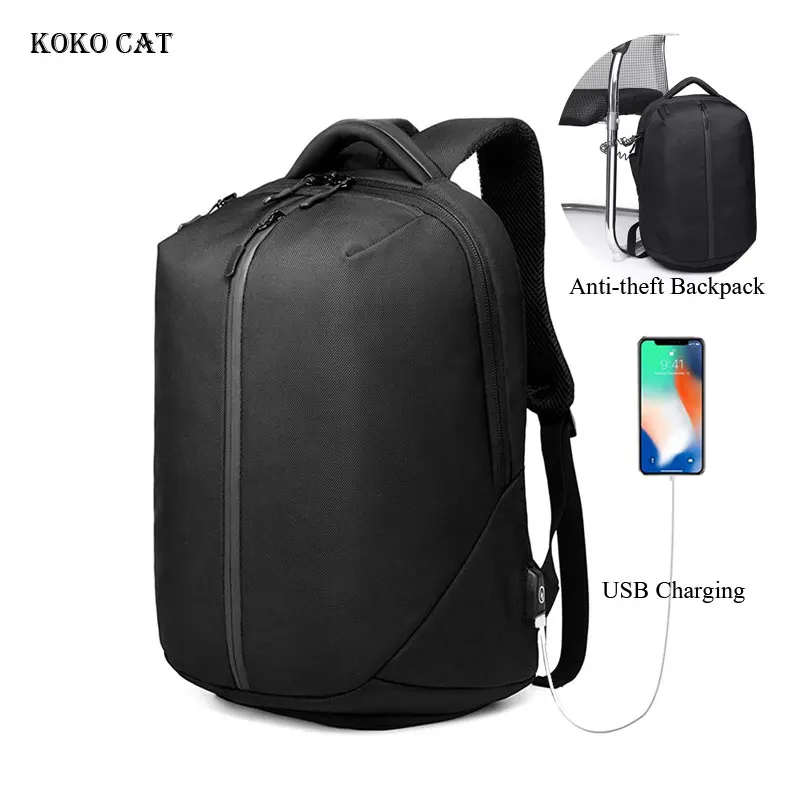 

Business Laptop Backpack USB Charging Anti Theft Backpack Men Travel Backpack Teenager Waterproof School Bag Male Mochila