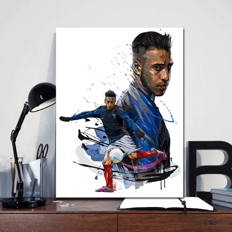 

France Football Star Corentin Tolisso Canvas Painting Print Bedroom Kitchen Home Decor Modern Wall Art Painting Pictures Poster