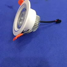 Светодиодный прожектор 3 Вт 10 шт./лот 75 Диаметр светодиода круглый подпушка свет 220 В встраиваемые Led Розничная 5 лет гарантийного времени