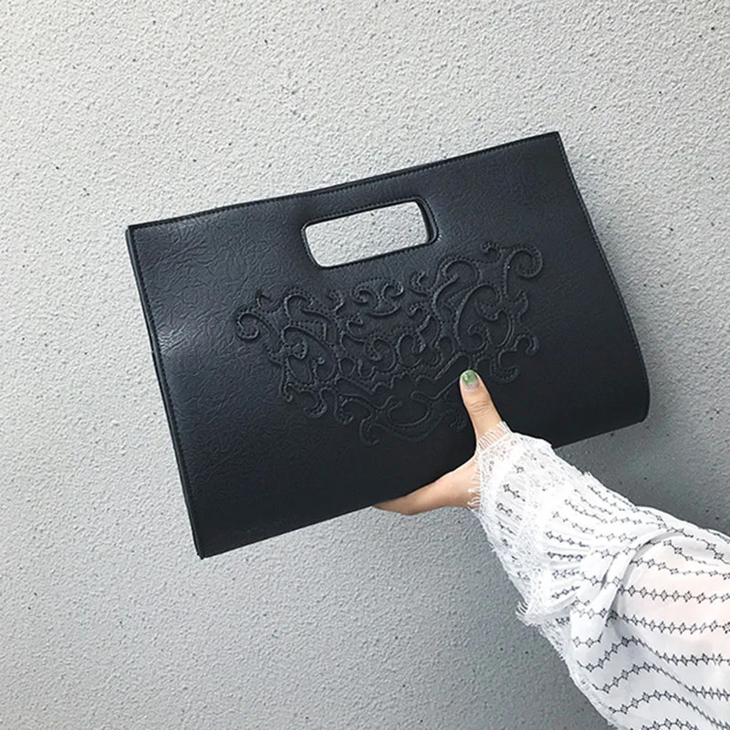 Women Leather Handbag Retro Clutch Bag Female Messenger Crossbody Shoulder Bags Lady Envelope Bag Party Purse Sac A Main SS7272 (23)