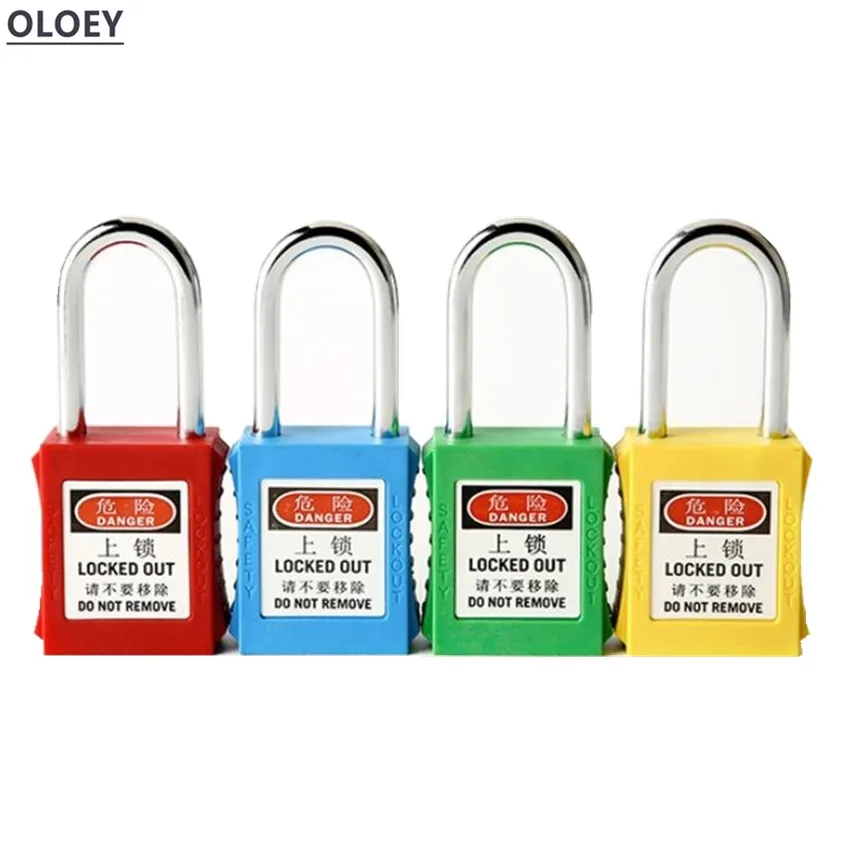 

Each One Engineering plastic insulation padlock safety lockout tag lock energy isolation lock Keys alike master key 38mm