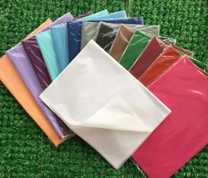 

50pcs/set Color Tissue Paper Wrapping Flower Wrap Paper Christmas Gift Wrapping Paper Wedding Gift Packing Material